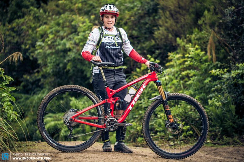 Tracy Moseley is sticking with the big wheels for the fast trails of Rotorua on her Trek Remedy 29er