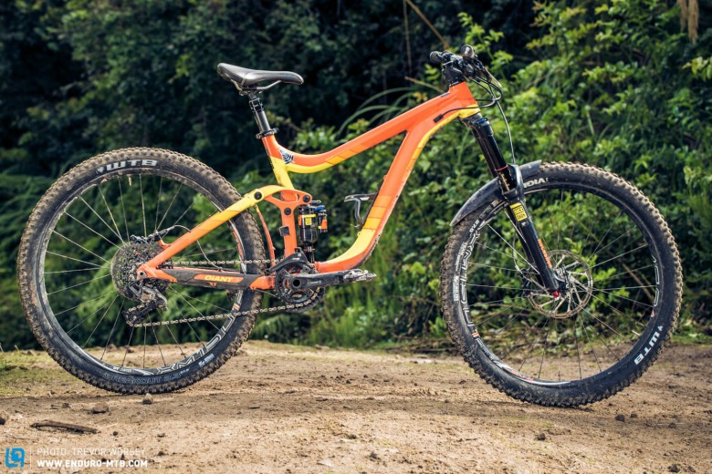 The Giant Reign is a popular bike on the NZ enduro circuit