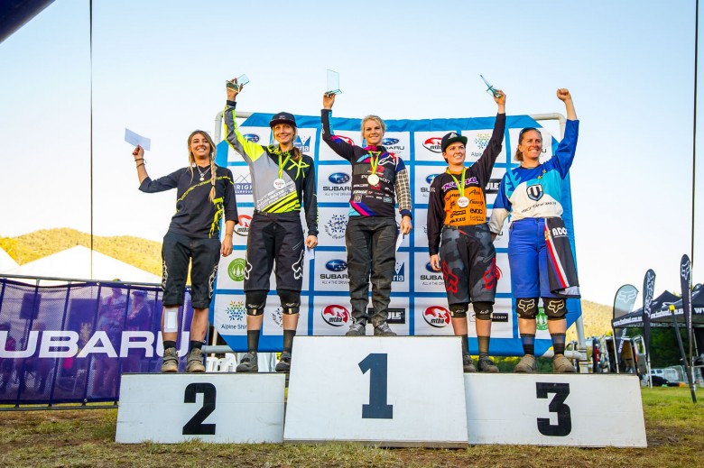 Tracey Hannah with the win  at the NZ Enduro!
