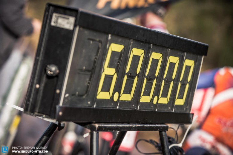 The clock sits ready to start, 6 hours of intense racing were about to begin