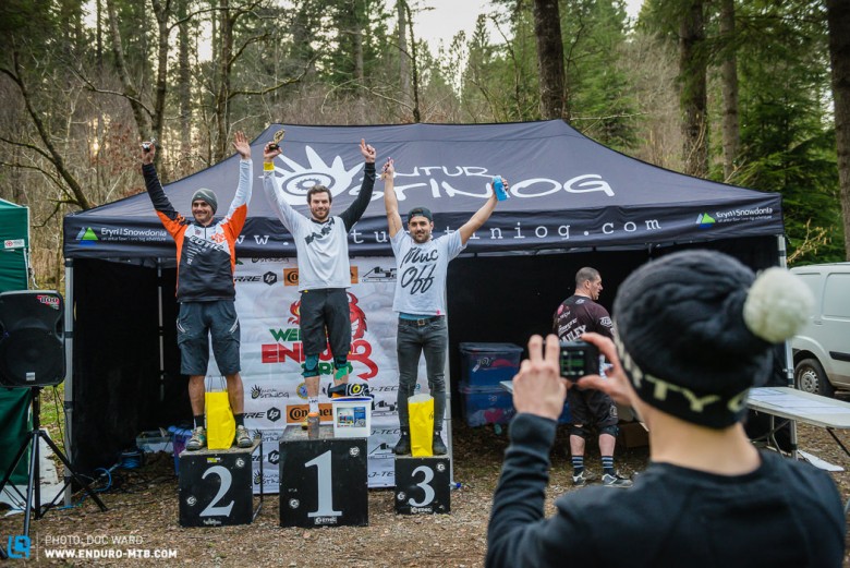 Chay was over the moon with his 1st Elite podium, 1st Ed Roberts, 3rd James Metcalfe.