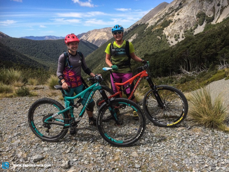 New friends and new trails! Julia Hobson and I about to take on 'The Edge' in Craigieburn. 