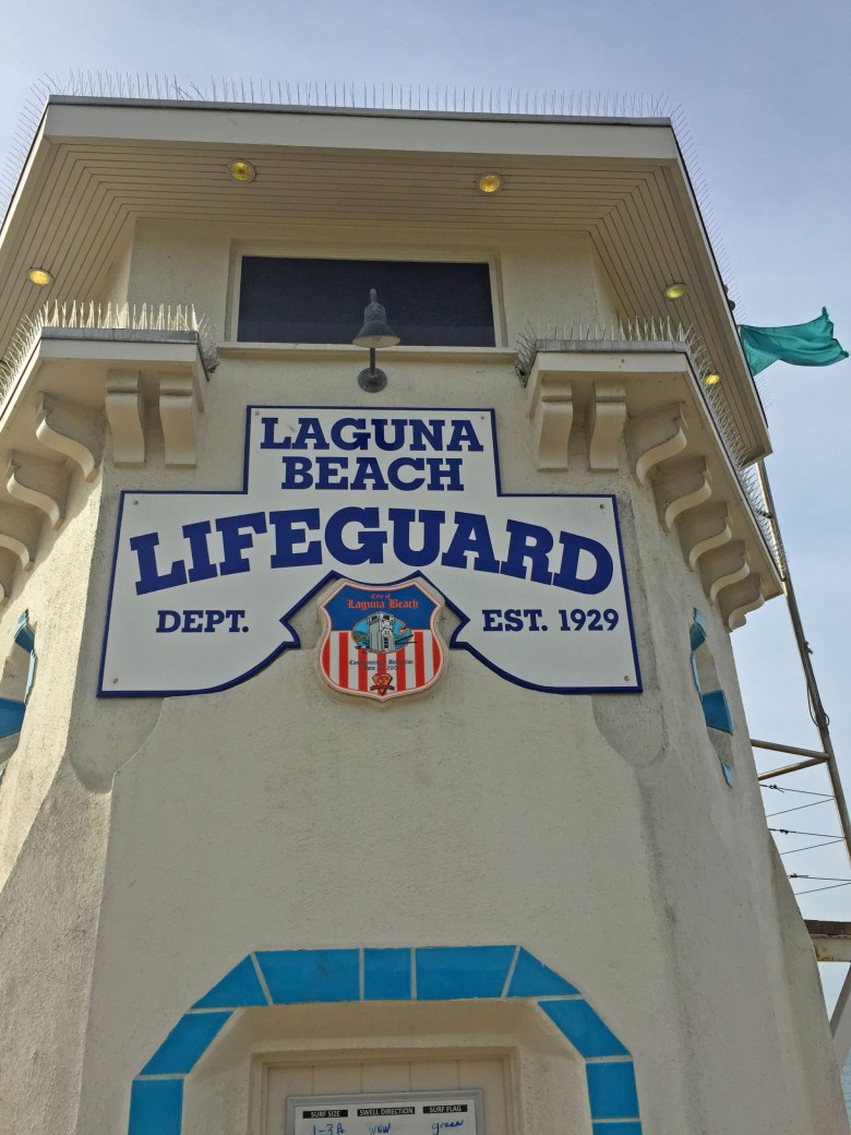 Ohne geht es nicht in Kalifornien: Der Lifeguard-Tower am Strand von Laguna Beach.