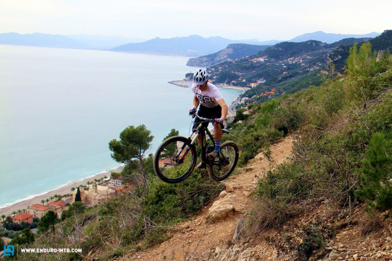 The fast trails of Finale Ligure provide the perfect training ground