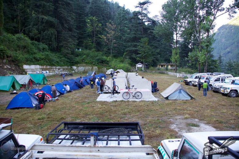 Camping under the stars in the Himalaya's seems ideal...if you can handle the riding to get to each campsite.