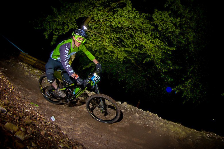 Head lights all round. Nothing but darkness, hard hitting corners and according to John, a lot of falls!