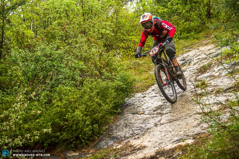 "Slow/tech riding section that becomes rough and than fast and flow, than technical again with interesting rocky sections."