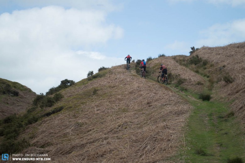 The climb from Ruabon up over the mountain starts off with lots of deceiving false summits.