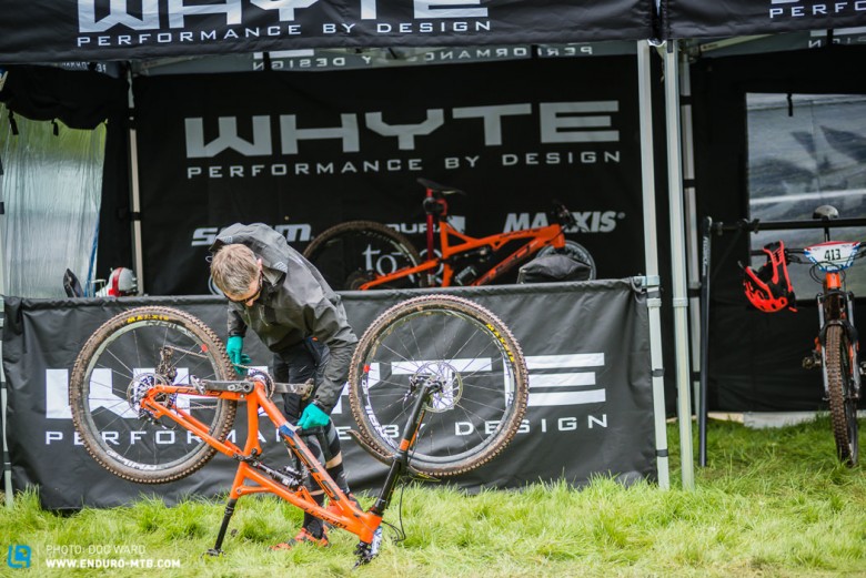 Whyte too were victims, three team bikes taken, after thieves cut the lock.