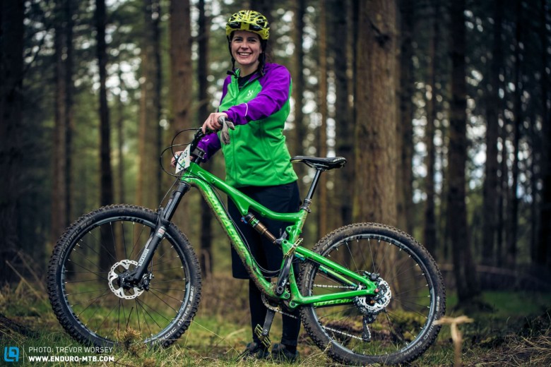 Sophie McNeil came second in the women's category on the popular Schwalbe Magic Mary / Hans Dampf combo 