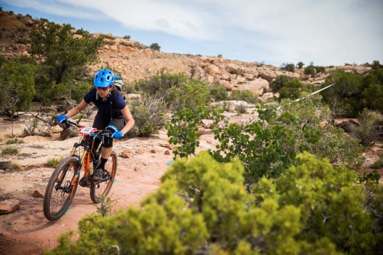  "I love Moab. I have more technical skills, so with how technical Moab is, it makes the riding better for me," said Bingham. "It feels awesome to podium with all of the ladies-they're really nice."