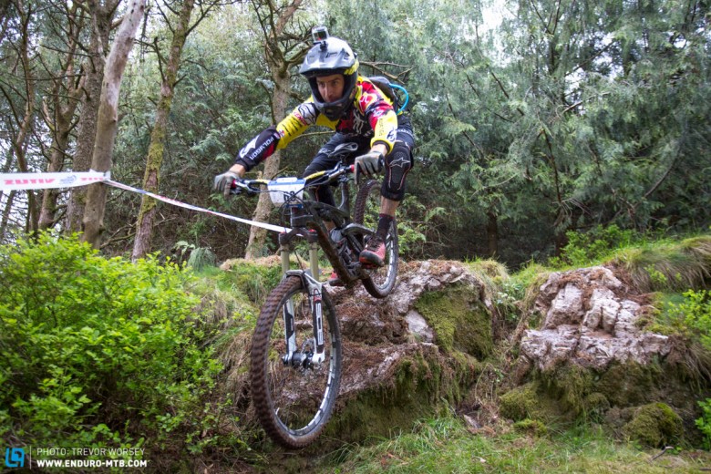 DH shredder Andrew Neeithling is having a crack at enduro - he looked fast
