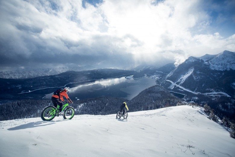 "The more we descended, the better acquainted we got with the handling of the fat bikes. "