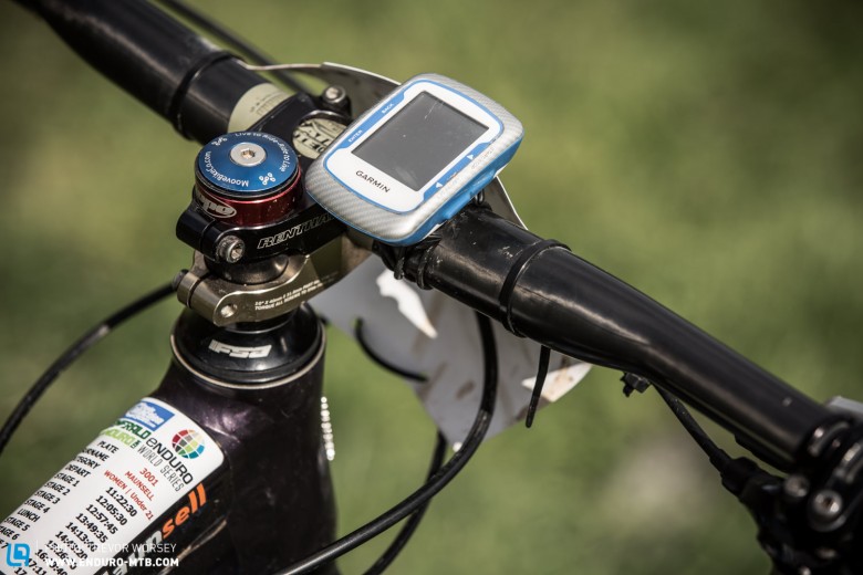 Knowledge is power, a Garmin Edge allows Leah to monitor her race progress