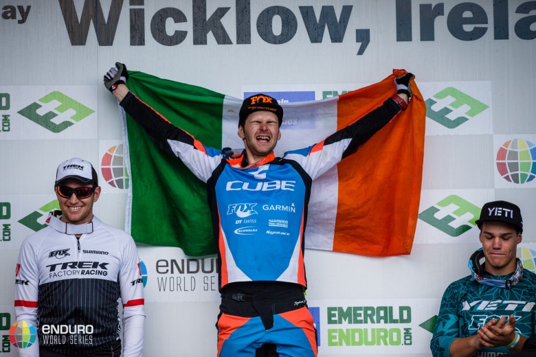 “The crowd were amazing. Even when I was just in the start gate the crowd were going crazy - it was insane. They were so incredible and it just made me push harder.” - Greg Callaghan, Winner of the second Enduro World Series round in Wicklow, Ireland.
