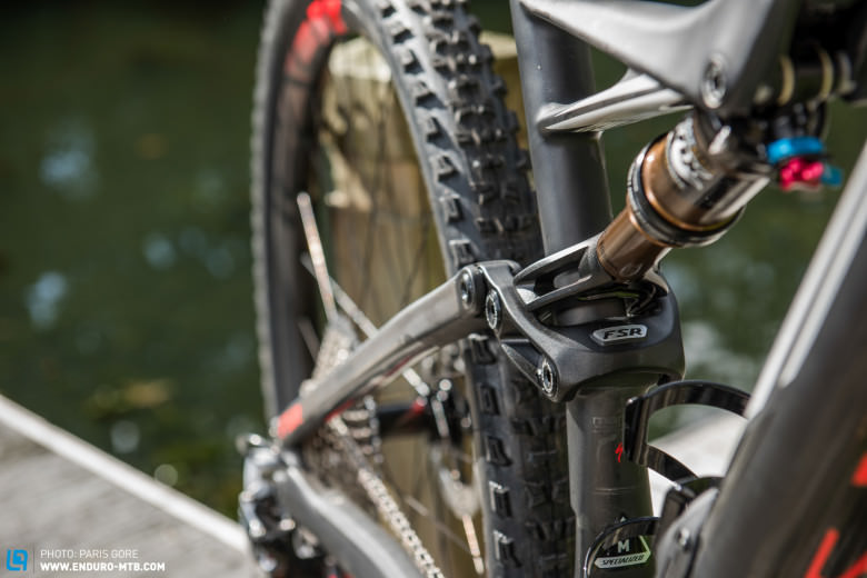 Specialized have removed the seatstay bridge to facilitate the short rear end