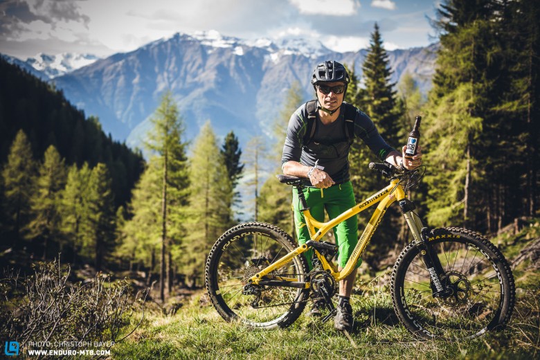 Für den Südtiroler Iwan war es eine der letzten Touren ohne Bike-Anhänger. Bald wird man ihn nur noch beim Schieben bzw. Ziehen eines Kinderanhängers beobachten können. 