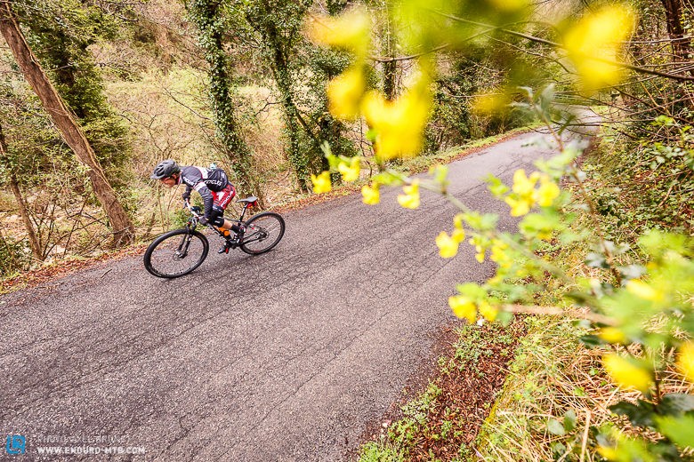 Base fitness is essential for enduro racing, so clipping into a road bike to hammer in some miles is unfortunately one thing that has to be done.