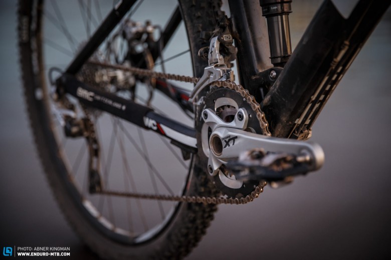 Equipped with the timeless classic of Shimano XT, BMC mean business.