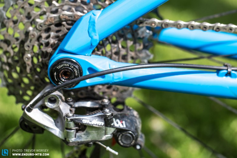 The rear Coax Pivot means the bike will not be available in the US due to design copyrights