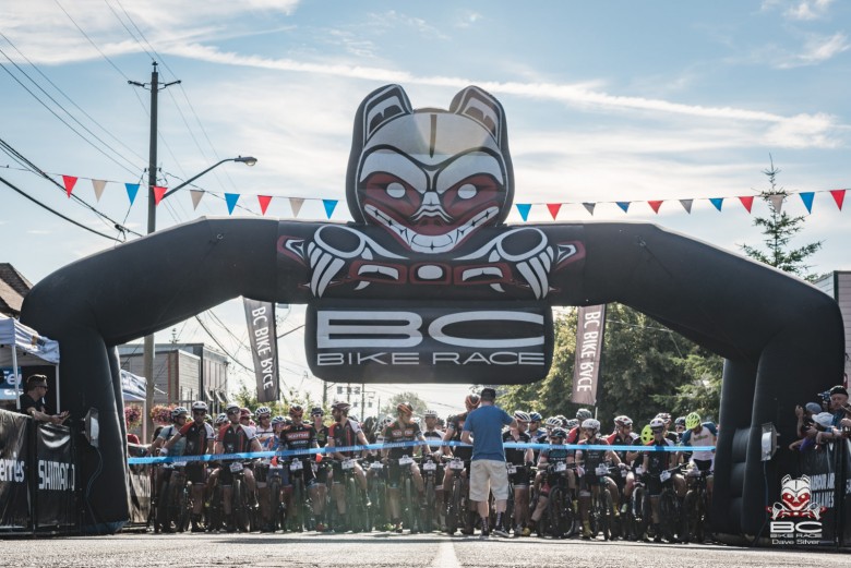 The front line of the 2015 BC Bike Race.