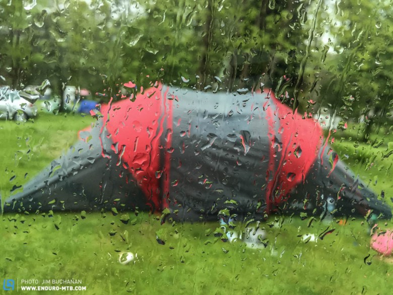 Camping and rain, two words that shouldn't be in the same sentence!