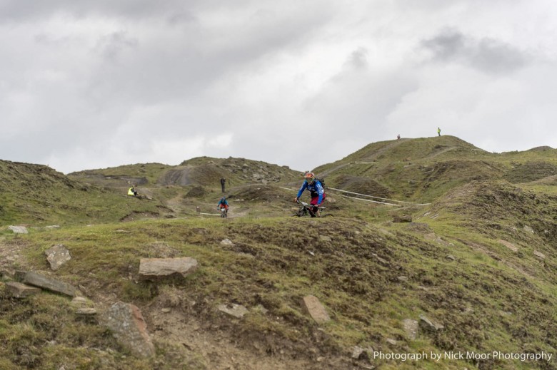 Typical British weather shrouded the start of the PMBA Enduro, but luckily stayed clear