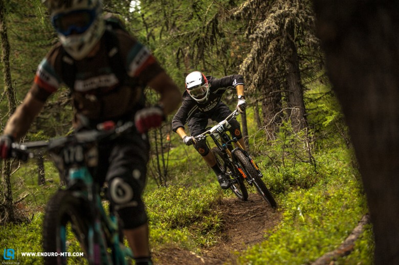Overtaking will be tough on the tight singletrack, and racing will be tight