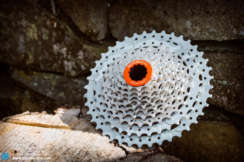 While not offering a 42 sprocket, the 11-40T will be easier to integrate 