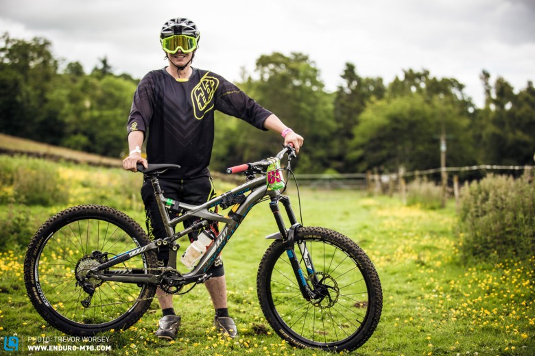  Craig Falconer was flying on the dual slalom stages on his Specialized Enduro