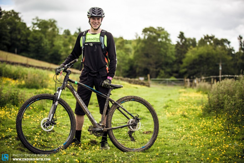 Jamie Nixon on his Orbea MX20, a great value hardtail