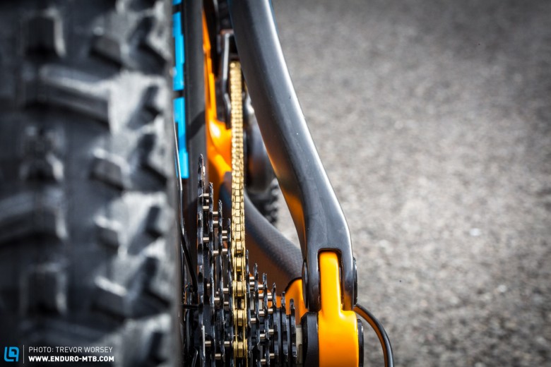 The +FIVE chainline ensures a perfect chainline for better shifting and less wear