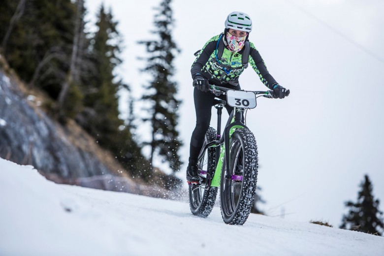 The event offers the fun and excitement of the Snow Bike Festival all compressed into a single route.