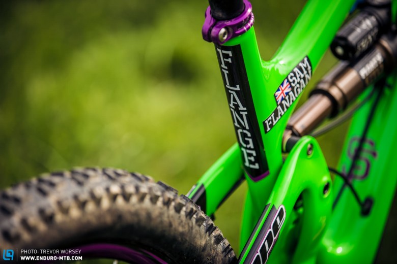 No EWS rider is complete without the customized stickers which tell one from another. Go on...Flange?