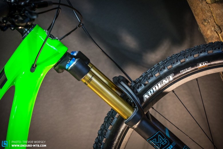 The Yeti SB4.5c features a FOX 34 fork, for precision steering at a light weight 