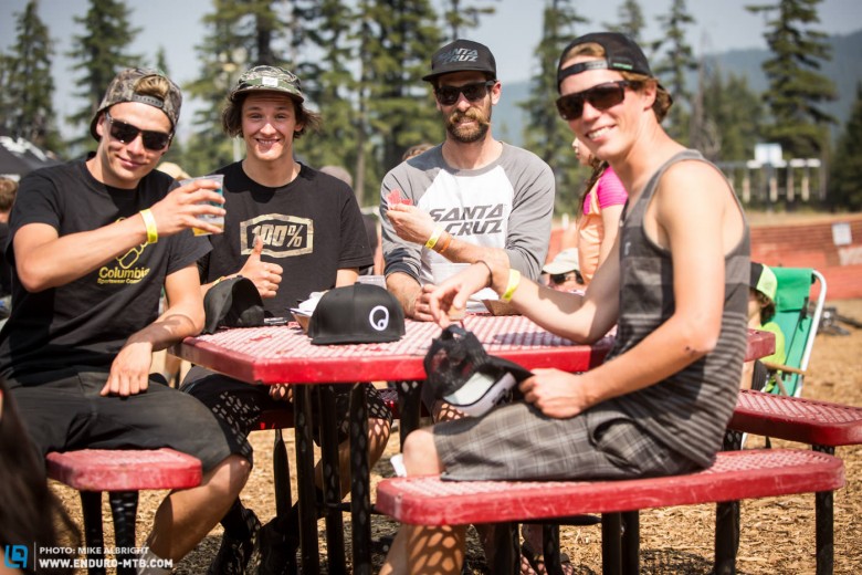 A crew of German and Swiss riders made their way to Bend after Crankworx, Whistler