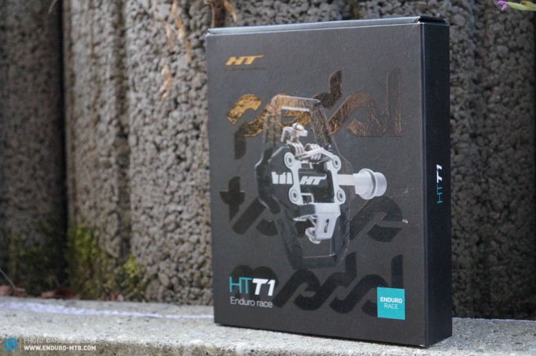Die HT T1-Pedale kommen für den Preis von 195 € in einer schicken Verpackung. 
