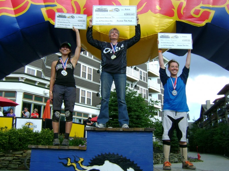 Women's Solo podium