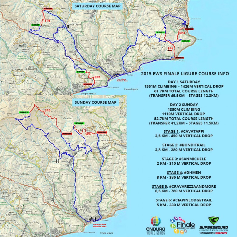 The stages will cover a distance of over 100km.