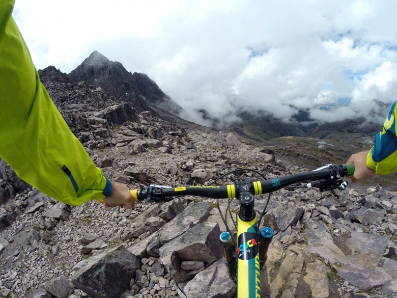 Point of view from riding Peru. 