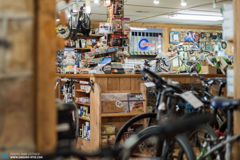 Klein aber fein: „Just the Right Gear Bikeshop in Salem bei Roanoke.