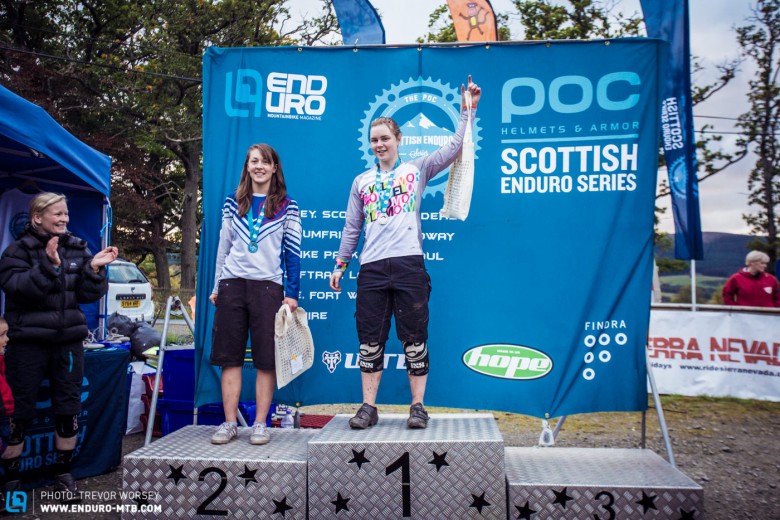 Junior Womens Podium, 1st Lucy Grant, 2nd Marz Roberts