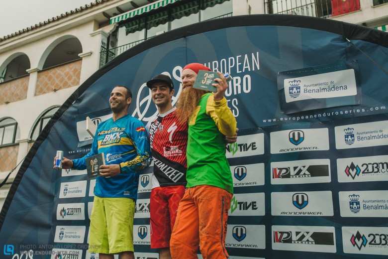 Second placed Miguel FERNANDEZ SANCHES (ESP), event winner Jose BARRIO JIMENEZ (ESP), and third placed Aslak MOERSTAD (NOR) 