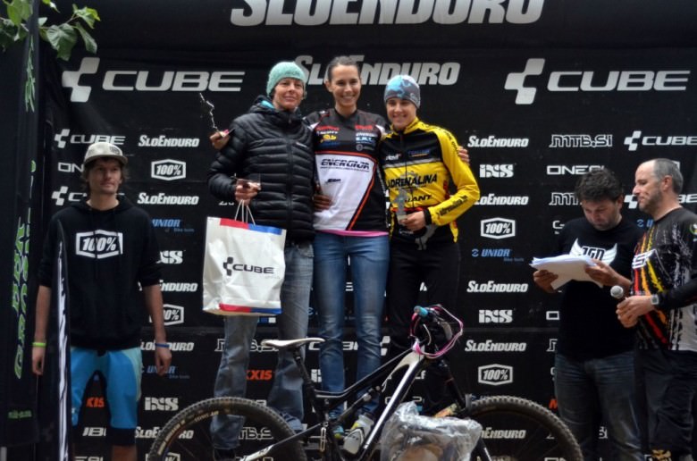 Fastest ladies (from left): Tina Rejc, Ana Zupan and Gorana Težak.