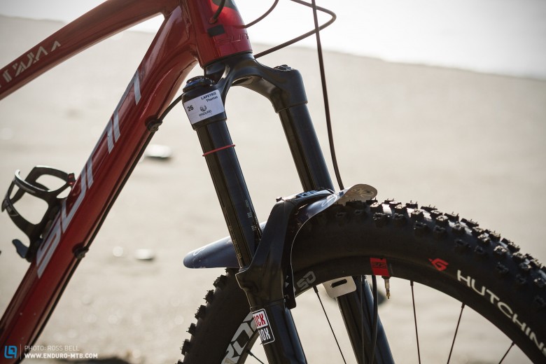 First up is the fork, Thomas runs a Rockshox Pike RCT3.
