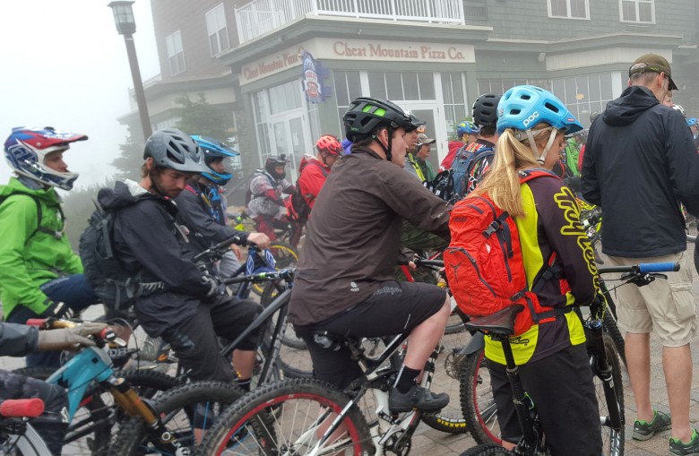 Snowshoe Enduro Riders Meeting: The trails sounded fun, but with the weather forecast predicting rain, I had mixed feelings of excitement and hesitancy.