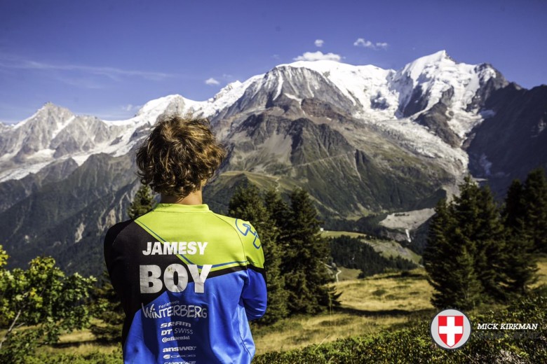James has seen some great places this year - here he is taking in the views at the Trans Savoie.
