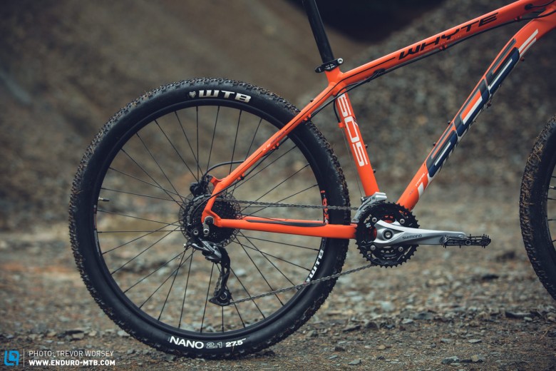 The Whyte favours good geometry over upspeced rear mechs