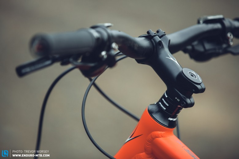 hmmm... we are never excited to see an 80 mm stem and 680 mm bars