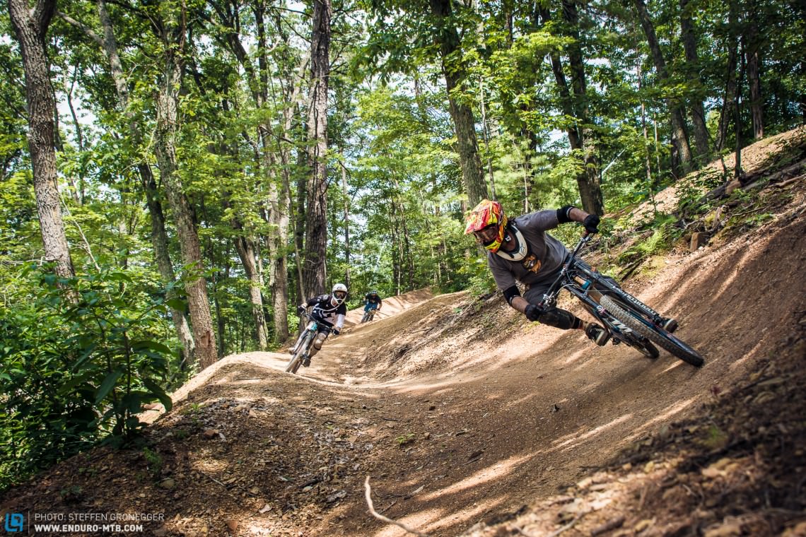 Eight, hugely diverse trails from easy to advanced are on offer, including the machine-built jump line with perfectly sized berms, loads of flow and easily controlled air time.